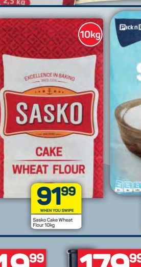 Sasko Cake Wheat Flour offers at R 91,99