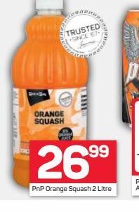 PnP orange juice offers at R 26,9
