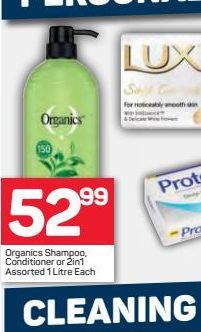 Organics Shampoo  offers at R 52,99