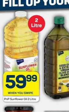 PnP sunflower oil offers at R 59,99