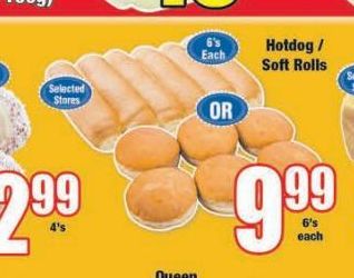 Hot Dog / Hamburger Buns offers at R 9,99