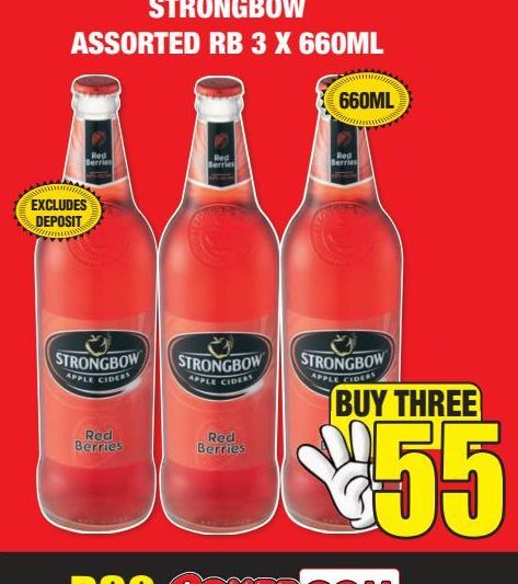 Strongbow cider 3 offers at R 55