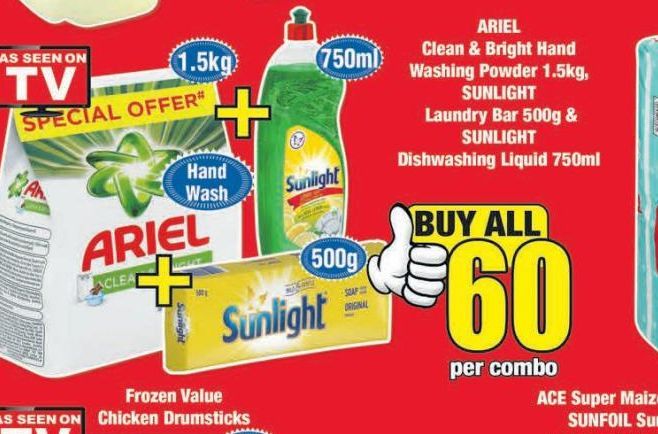 Ariel Washing Powder  offers at R 60