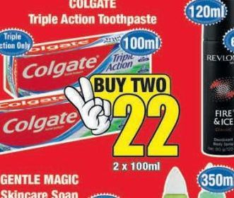 Colgate Toothpaste 2 offers at R 22
