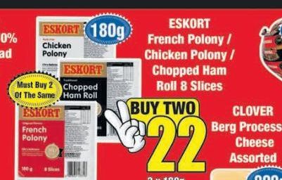 Eskort Polony 2 offers at R 22