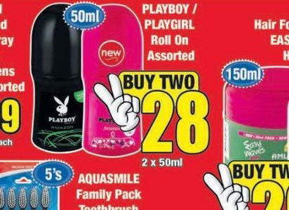 Playboy Deodorant 2 offers at R 28