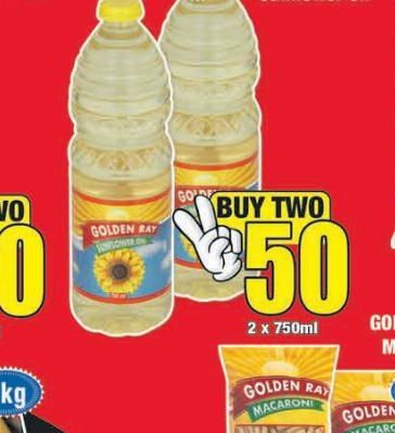 Golden Ray sunflower oil  offers at R 50