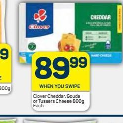 Clover Cheddar / Gouda Cheese Slices offers at R 89,99