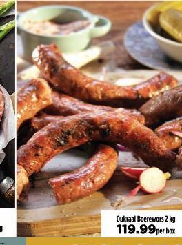 Boerewors offers at R 119,99