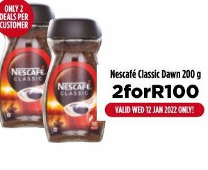 Nescafé Classic 2 offers at R 100