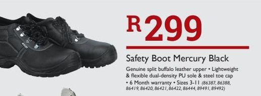 Safety boots offers at R 299