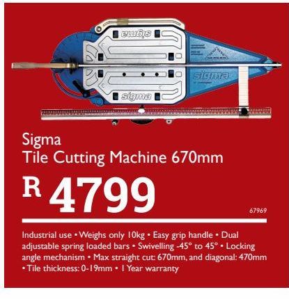 Cutting tools offers at R 4799