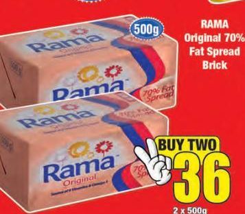 Rama Original Spread 2 offers at R 36
