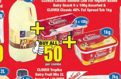 Clover Yogurt  offers at R 50