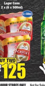 CASTLE Lager  offers at R 125