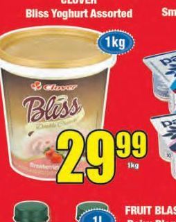 Clover yogurt offers at R 29,99