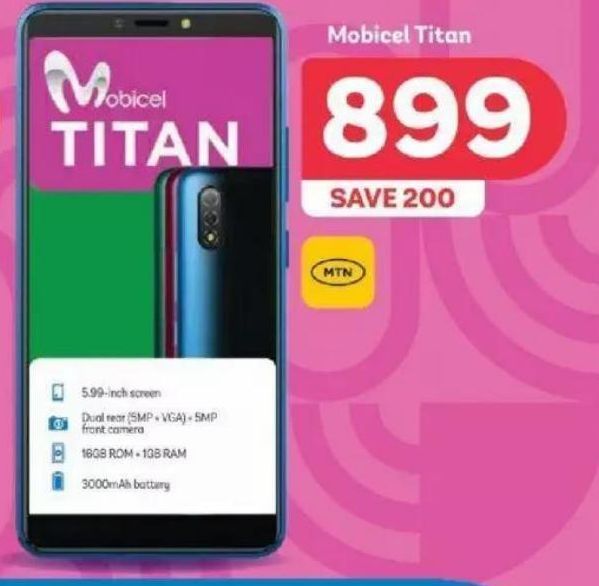 Mobilcel Titan  offers at R 899