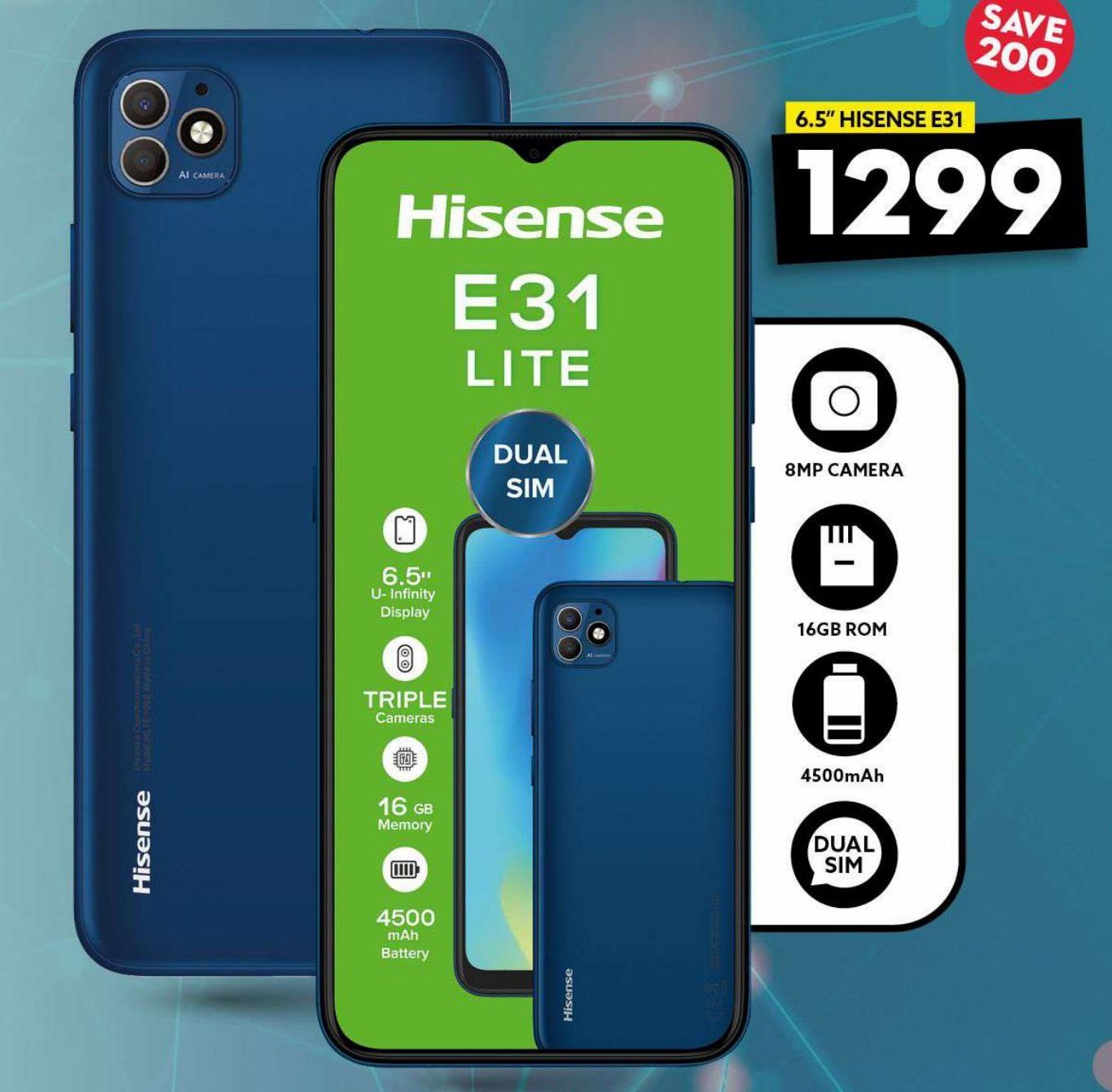 Hisense E31 LITE offers at R 1299